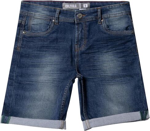 شورتات Bultura 2 Pack Boys Denim (7-18) ، Big & Little Kids Moto Biker & Fashion Rips Shorts Jean المتعثرة in Kuwait