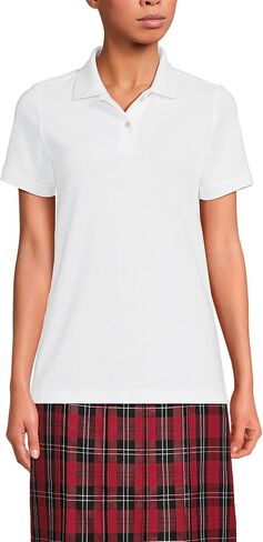 Lands' End School Uniform Young Women's Short Sleeve Mesh Polo Shirt in Saudi Arabia