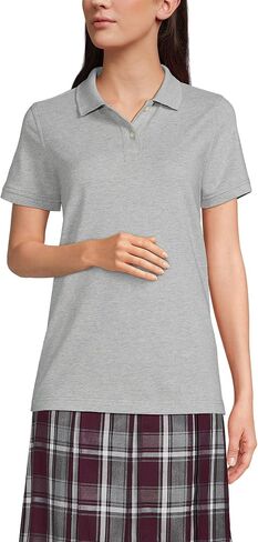 Lands' End School Uniform Young Women's Short Sleeve Mesh Polo Shirt in Saudi Arabia