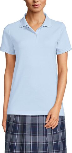 Lands' End School Uniform Young Women's Short Sleeve Mesh Polo Shirt in Saudi Arabia