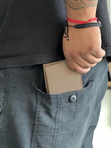LaserGram Faux Leather Bi-Fold Wallet, Santa Muerte, Personalized Engraving Included (Black with Gold) in Saudi Arabia