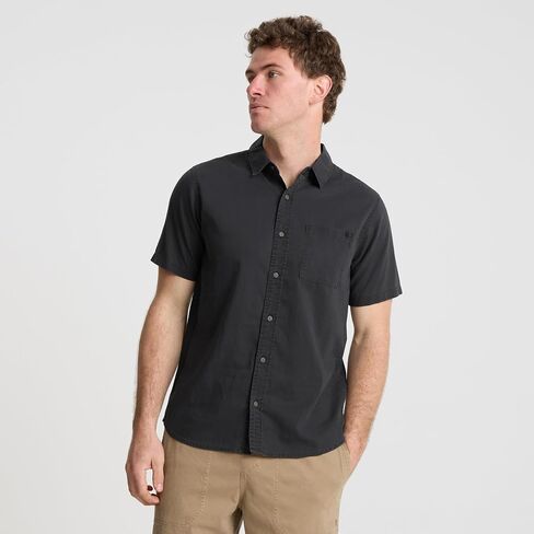 Roark Made to Fade Mens Button Down Short Sleeve Shirt – Casual Summer Shirt, Lightweight Pigment Dyed Vacation Shirt for Men in Kuwait