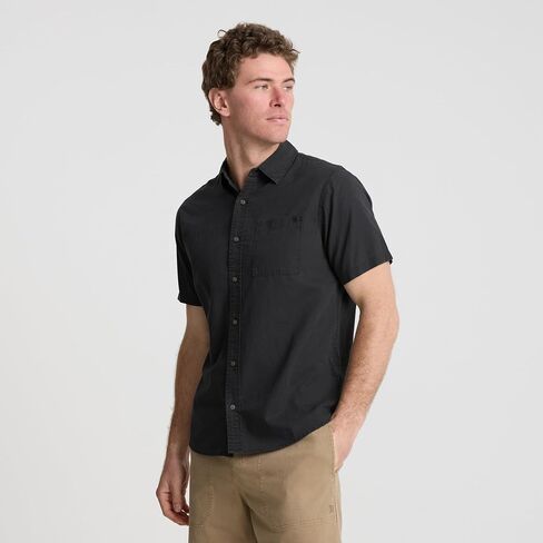 Roark Made to Fade Mens Button Down Short Sleeve Shirt – Casual Summer Shirt, Lightweight Pigment Dyed Vacation Shirt for Men in Kuwait