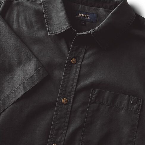 Roark Made to Fade Mens Button Down Short Sleeve Shirt – Casual Summer Shirt, Lightweight Pigment Dyed Vacation Shirt for Men in Kuwait