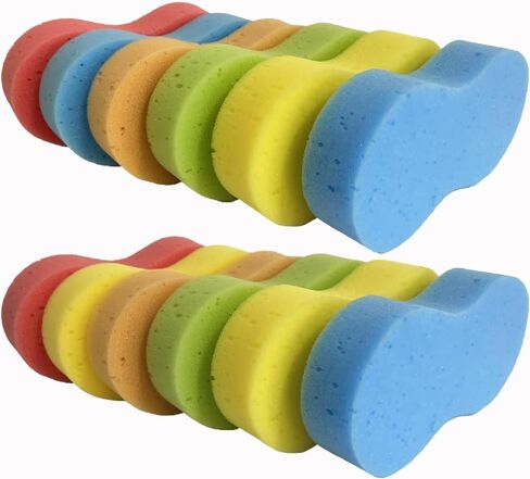 12 Pack Car Wash Sponge Non Scratch Car Sponges for Washing Thick Super Absorbent Large Sponges for Cleaning, Kitchen, Bike, Bathroom, Household in Saudi Arabia