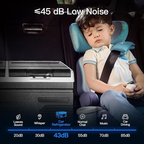 Bodegacooler 12 فولت ثلاجة سيارة ، RV Car ثلاجة التحكم في تطبيق المنطقة المزدوجة ، فريزر محمول ، 75 كوارت (72 لتر) -4 ℉ -68 ℉ RV Electric Cooler 12/24V DC و 100-240V AC للهواء الطلق ، التخييم ، السفر ، السفر in Kuwait