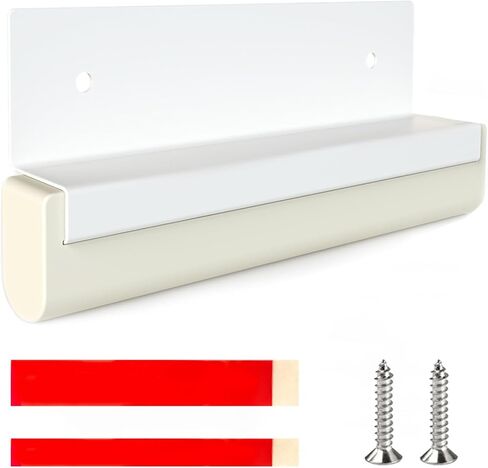 سحب القدم لدرج خزانة القمامة، تصميم بدون استخدام اليد لخزانة قمامة المطبخ، فتاحة بدون لمس لباب الخزانة المتراكب بالكامل (عرض 0.6 بوصة - مناسب لباب الخزانة الرقيق) in Kuwait