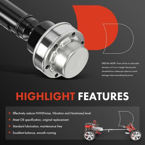 A-Premium Front Front Complete Drive عمود عمود عمود عمود عمود عمود العمود المتوافق مع Ford F-150 F150 2018 2019 2020 5.0L ، 4WD ، استبدل# JL34-4A376-FA in Kuwait