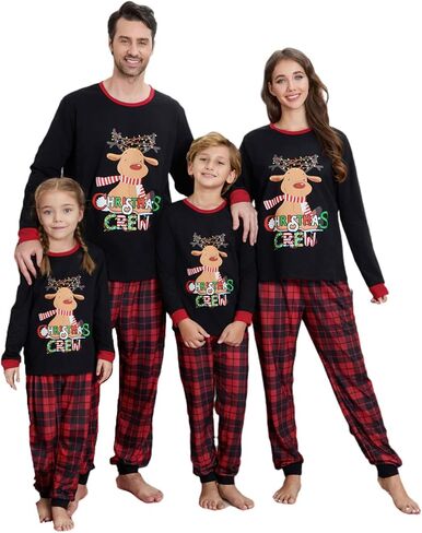 Christmas Pajamas for Family Matching Family Christmas Pajamas Set PJS Holiday Xmas Family Jammies Sleepwear in Saudi Arabia