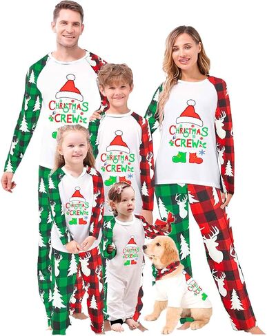 Christmas Pajamas for Family Matching Family Christmas Pajamas Set PJS Holiday Xmas Family Jammies Sleepwear in Saudi Arabia