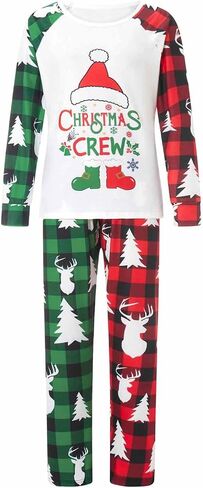 Christmas Pajamas for Family Matching Family Christmas Pajamas Set PJS Holiday Xmas Family Jammies Sleepwear in Saudi Arabia