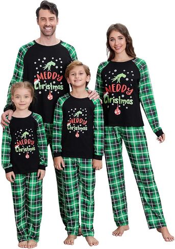 Christmas Pajamas for Family Matching Family Christmas Pajamas Set PJS Holiday Xmas Family Jammies Sleepwear in Saudi Arabia