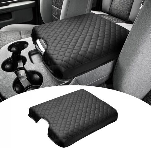 Center Console Cover for 2013-2018 Ram 1500 & 2013-2024 Ram 2500/3500/1500 Classic Accessories Armrest Cover Cushion Pad for Jump Seat Console Leather Armrest Seat Box Console Lid Protector in Saudi Arabia