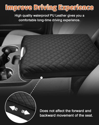 Center Console Cover for 2013-2018 Ram 1500 & 2013-2024 Ram 2500/3500/1500 Classic Accessories Armrest Cover Cushion Pad for Jump Seat Console Leather Armrest Seat Box Console Lid Protector in Saudi Arabia