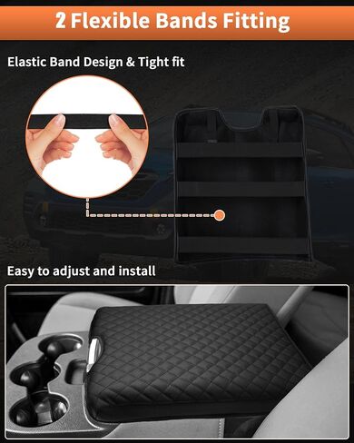 Center Console Cover for 2013-2018 Ram 1500 & 2013-2024 Ram 2500/3500/1500 Classic Accessories Armrest Cover Cushion Pad for Jump Seat Console Leather Armrest Seat Box Console Lid Protector in Saudi Arabia