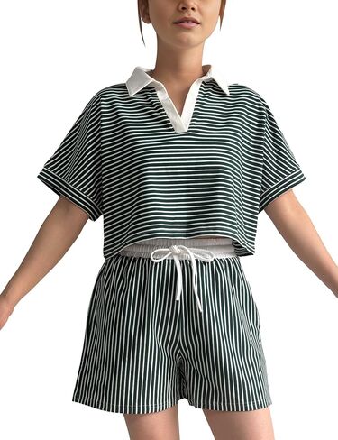 صالة بولو ذات قطعتين مكونة من قطعتين مجموعة قصيرة من الأكمام قصيرة in Kuwait