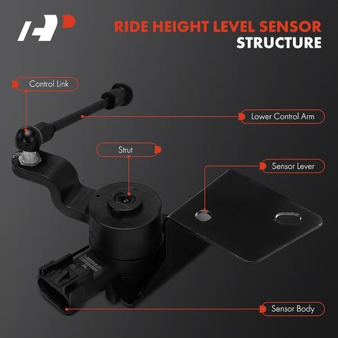 مستشعر مستوى ارتفاع A-Premium متوافق مع سلسلة Jeep WK2 Grand Cherokee 2016-2021 ، سلسلة WK Grand Cherokee WK 2022 ، جانب السائق الأيسر الأمامي in Kuwait