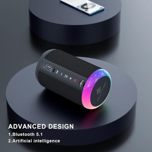 Bluetooth Speaker, Portable Bluetooth Speakers with LED Light for Outdoor in Saudi Arabia