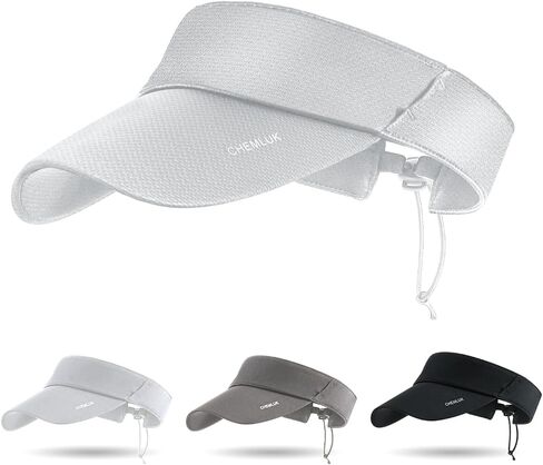 Sun Visors for Women Uv Protection Mens Sun Hat Packable Cooling Hats Sport Sun Visor for Golf, Running, Tennis, Pickleball in Kuwait