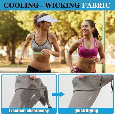 Sun Visors for Women Uv Protection Mens Sun Hat Packable Cooling Hats Sport Sun Visor for Golf, Running, Tennis, Pickleball in Kuwait