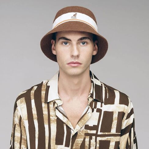 Kangol Bermuda Stripe Bucket - Electric Pink/M Bucket Hat in Saudi Arabia