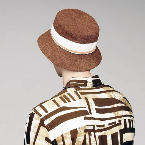 Kangol Bermuda Stripe Bucket - Electric Pink/M Bucket Hat in Saudi Arabia