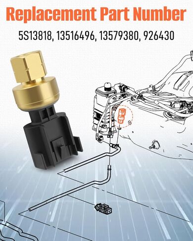 Fuel Injection Pressure Sensor FPS36 Fit for Chevy for GMC for Buick for Cadillac for Chevrolet Replace 5S13818, 13516496, 13579380 in Saudi Arabia