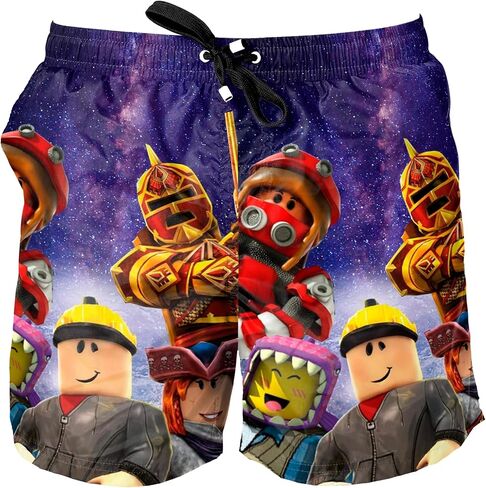 3 Pack T-Shirt and Shorts Ro blox Friends Cartoons Roblo Customizable for Children Several Sizes … in Saudi Arabia