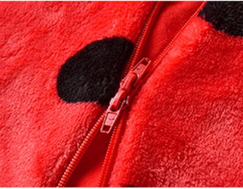 Infant Boy Girl Ladybug Romper Hooded Long Sleeve Fleece Bee Jumpsuit Newborn Baby Halloween Costume Animal Clothes in Kuwait