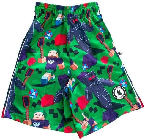 Flow Society Green FlowCraft Boys Shorts Athletic-Lacrosse-Gym-Sports-Active-Patterned-Youth-Youth Gear in Saudi Arabia