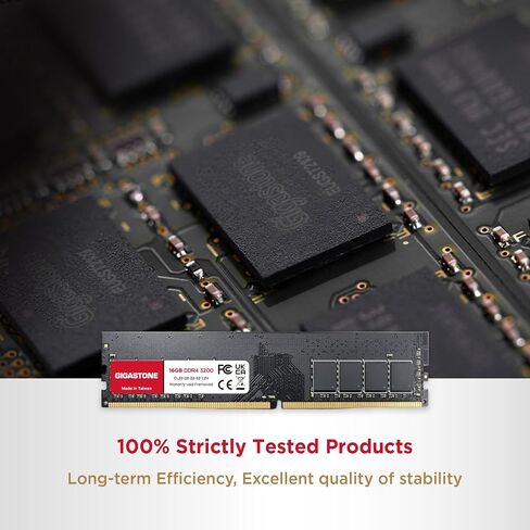 【DDR4 RAM】 GIGASTONE 64GB Kit (4x16GB) DDR4 2666MHz (2400MHz or 2133MHz) PC4-21300 (PC4-19200/17000) CL19 1.2V UDIMM 288 Pin Unbuffered Non ECC High Performance PC Desktop Memory Upgrade in Saudi Arabia