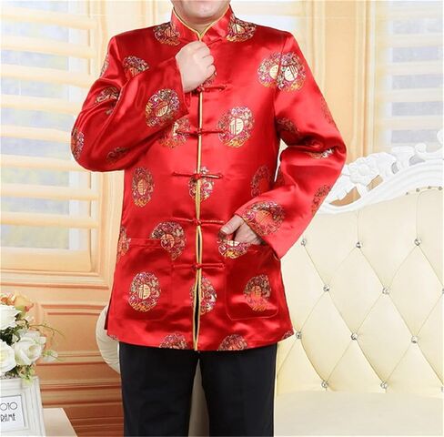 Tang Suit Chinese Traditional Clothing Men's Chinese Style Retro Jacket Coat in Kuwait