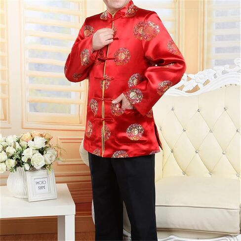 Tang Suit Chinese Traditional Clothing Men's Chinese Style Retro Jacket Coat in Kuwait