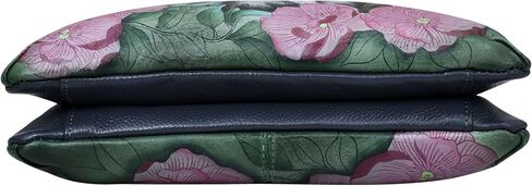 Anna by Anuschka Hand Painted Women’s Genuine Leather- Small Zip Around Crossbody-Paris At Night in Saudi Arabia