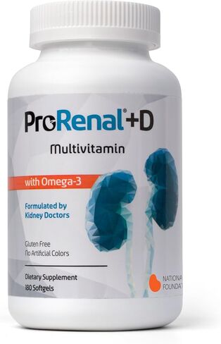 ProRenal+D with Omega-3 Fish Oil Kidney Multivitamin 90-Day Supply in Kuwait