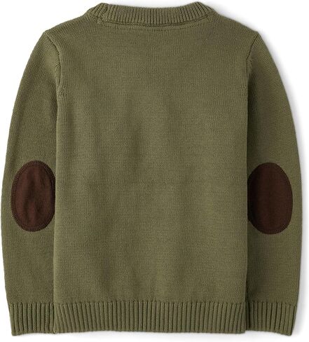 Gymboree Boys' and Toddler Long Sleeve Embroidered Crew Neck Pullover Sweater in Saudi Arabia