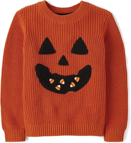 Gymboree Boys' and Toddler Long Sleeve Embroidered Crew Neck Pullover Sweater in Saudi Arabia