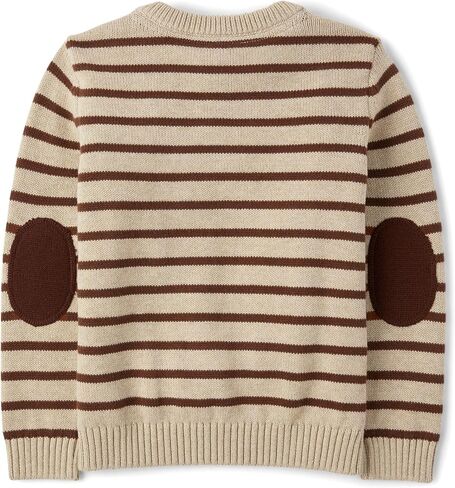 Gymboree Boys' and Toddler Long Sleeve Embroidered Crew Neck Pullover Sweater in Saudi Arabia