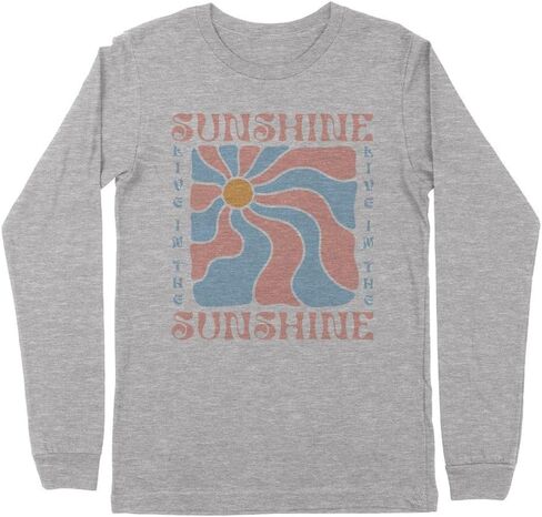 Retro Live in the Sunshine Kids Long Sleeve T-Shirt Youth in Kuwait