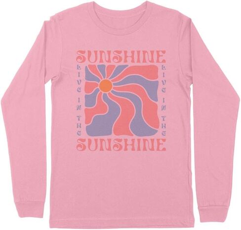 Retro Live in the Sunshine Kids Long Sleeve T-Shirt Youth in Kuwait