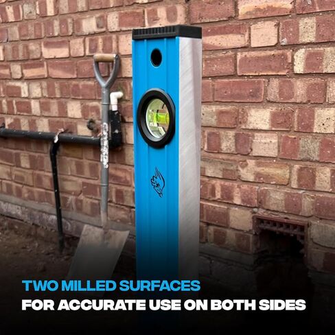 OX Tools OX-P503418 72-inch TUFF Level with Shock Resistant End Caps – Single Solid Piece Box Level Body to Keep Mud Out & Reinforced Vials 6 foot level Contractor Grade |Aluminum Box Level in Kuwait