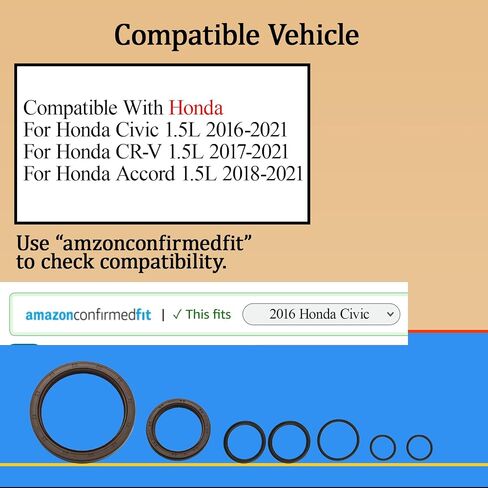 مجموعة حشية الرأس الصلب متعددة الطبقات لـ Honda Accord 2018-2022 Civic 2016-2021 CR-V 2017-2021 ، 1.5L Turbo Gas DoHC ، HS55383 1225159B004 122516A0A01 (مع BORT HEAD) in Kuwait