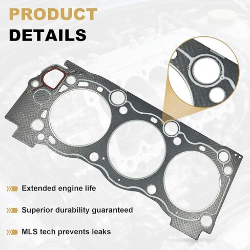 حشية رأس قطع الغيار HS9227PT-1 MLS مجموعة من تويوتا 4Runner 1996-2002/Tacoma 1995-2004/Tundra 2000-2004/T100 1995-1998 3.4L V6 DOHC 5VZFE in Kuwait