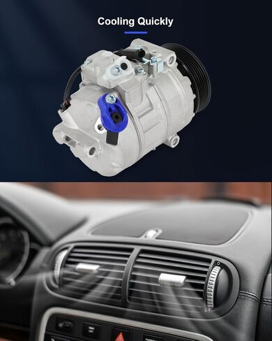 ضاغط مكيف الهواء ECCPP مع قابض 2006-2007 مناسب لضاغط التيار المتردد BMW 525i 3.0L CO 11248C in Kuwait