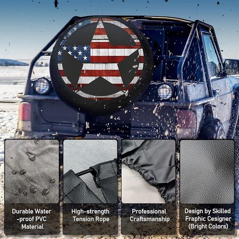 Generic Custom Spare Tire Cover - Personalized Spare Tire Cover with Backup Camera Hole - Customize Wheel Cover with Photo or Text - Universal Size Fit for Jeep Trailer Camper RV Wheel Covers in Saudi Arabia