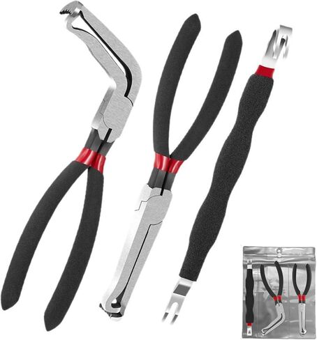 3Pcs Car Electrical Disconnect Pliers Set,1pcs Straight &1pcs 60 Degree &1pcs Electrical Connector Separator, Fuel Line Disconnect Tool Set, Premium Electrical Plug Disconnect Pliers tool in Kuwait