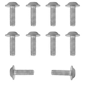 10PCS Fairing Bolt Kit for BMW M5*14/14.5/16/ 17.5/20 Motorbike Fairing Screws Universal Fits for S1000R S1000RR S1000XR R1200GS LC ADV R1250GS R1200RT R1250 F750GS F850GS F900R (Chrome, M5 x 12) in Kuwait