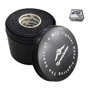Premium Finger Tape – Includes Metal Storage Case & Gift Packaging – 6 Rolls 8m x 8mm 100% Cotton Strong Adhesive Finger Tape Sweatproof & Non-Slip for BJJ, Climbing, Crossfit & Sports (Black) in Saudi Arabia
