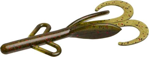 Zoom Bait Baby Brush Hog Bait-Pack of 12 (Watermelon Orange, 5 1/2-Inch), One Size (042-305) in Saudi Arabia