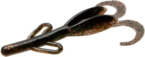 Zoom Bait Baby Brush Hog Bait-Pack of 12 (Watermelon Orange, 5 1/2-Inch), One Size (042-305) in Saudi Arabia